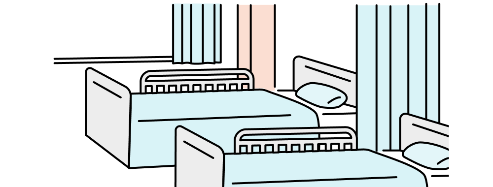 入院生活ではいろいろな患者さんを目にし、自分の人生を考える機会になりました